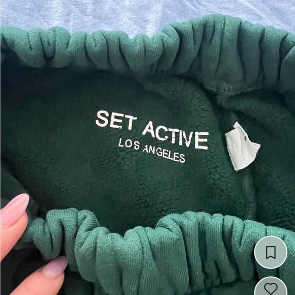 Forest Green Set Active Sweat Set Pants & Hoodie M - Picture 6 of 7